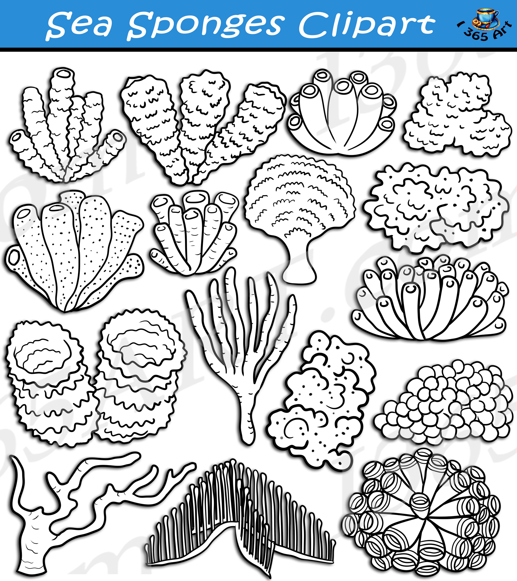 Sea Sponge Clipart
