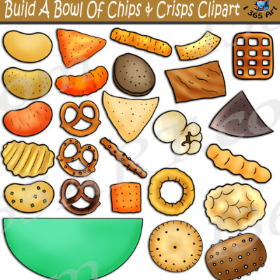 Build A Bowl Of Chips & Crisps Clipart