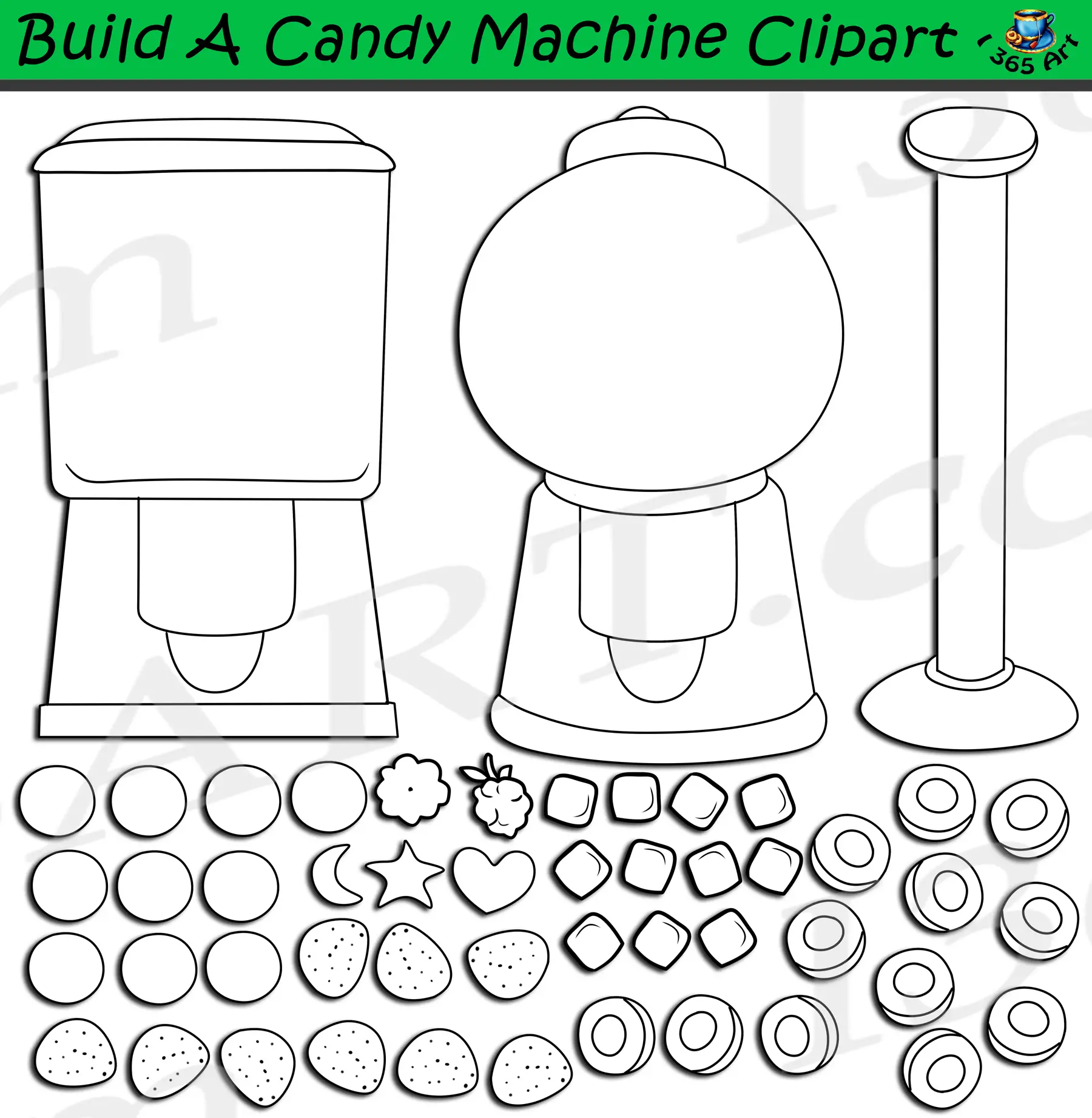 Build A Candy Machine Clipart