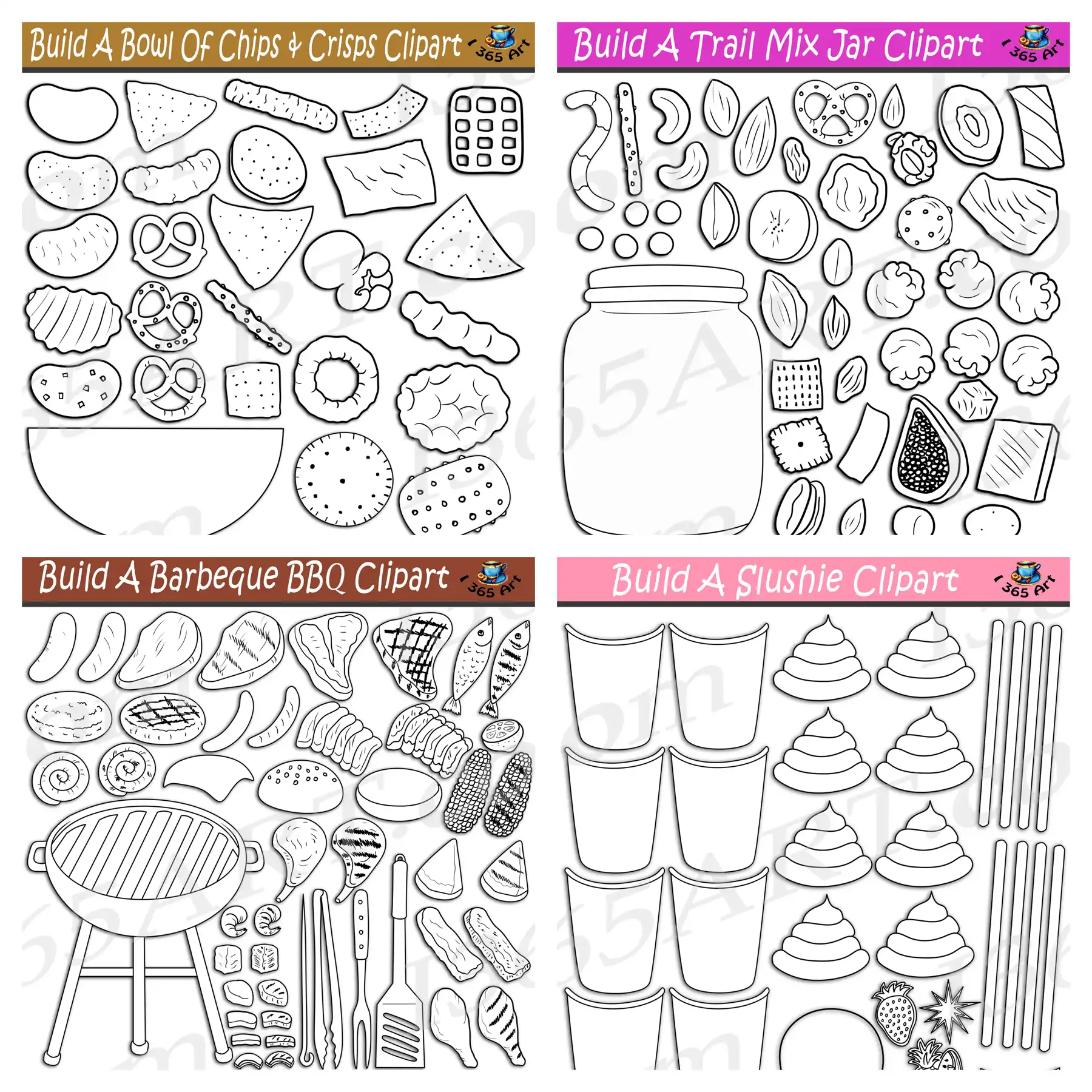 Build A Food Clipart Bundle #7