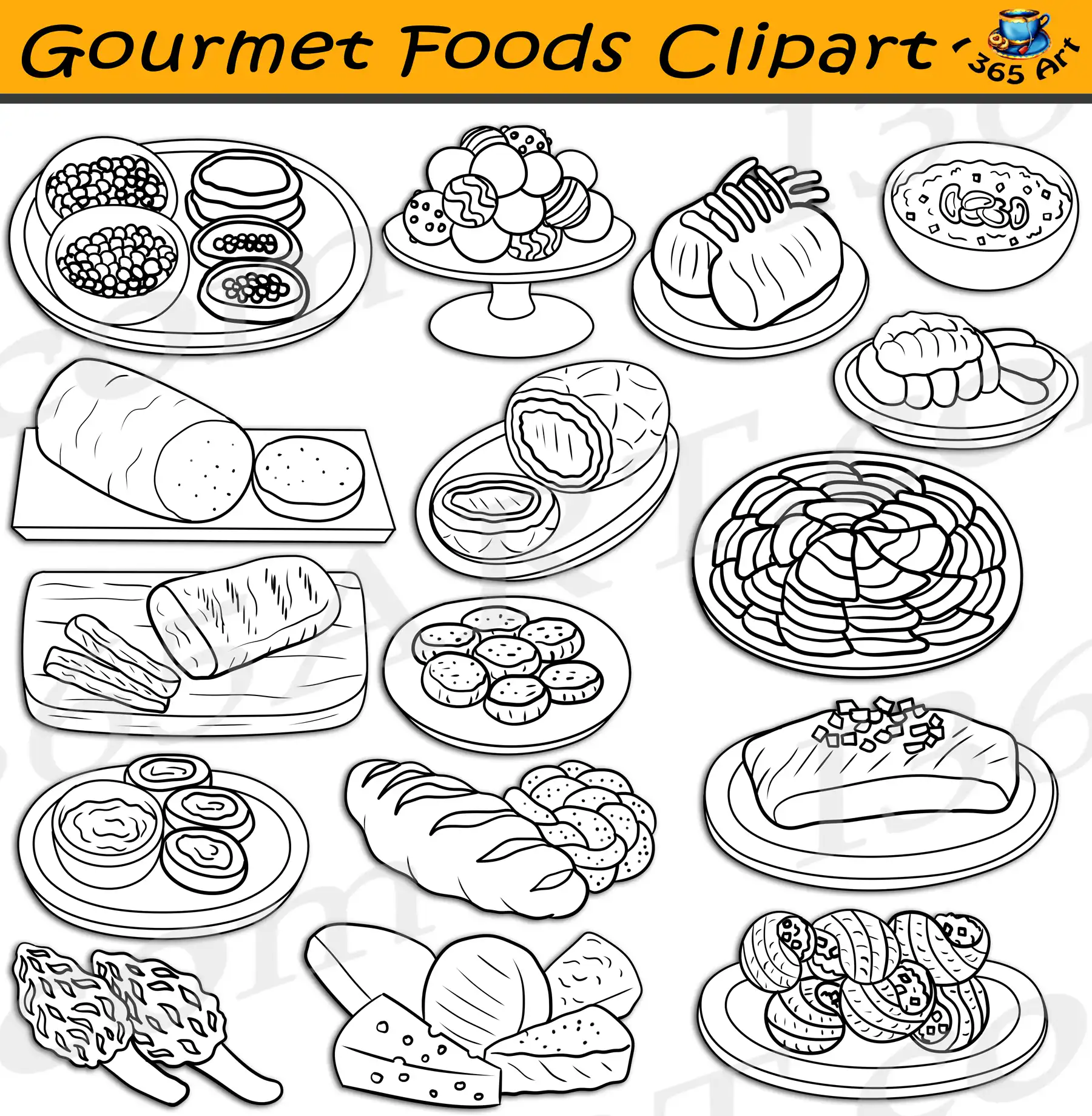 Gourmet Foods Clipart