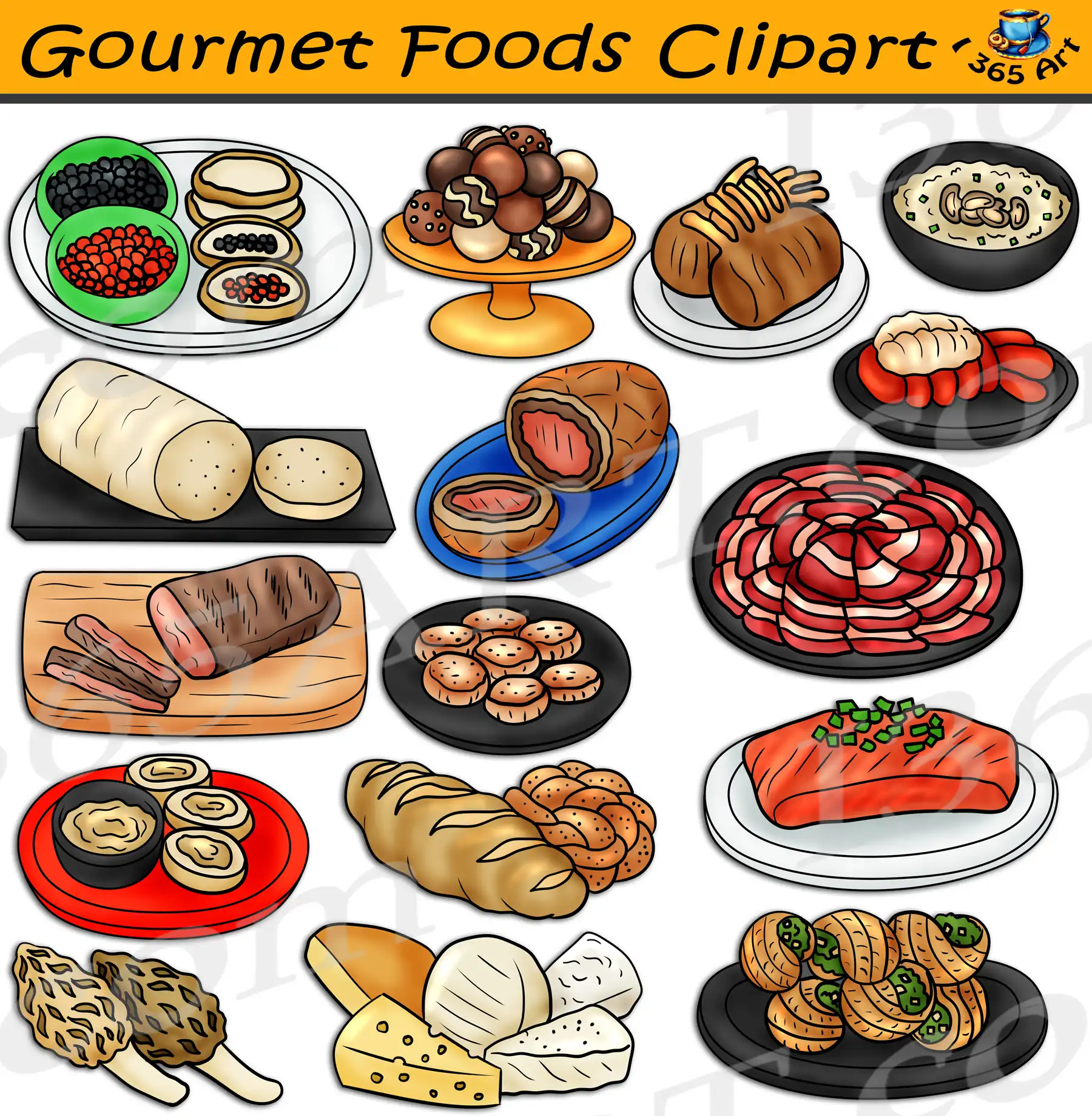 Gourmet Foods Clipart