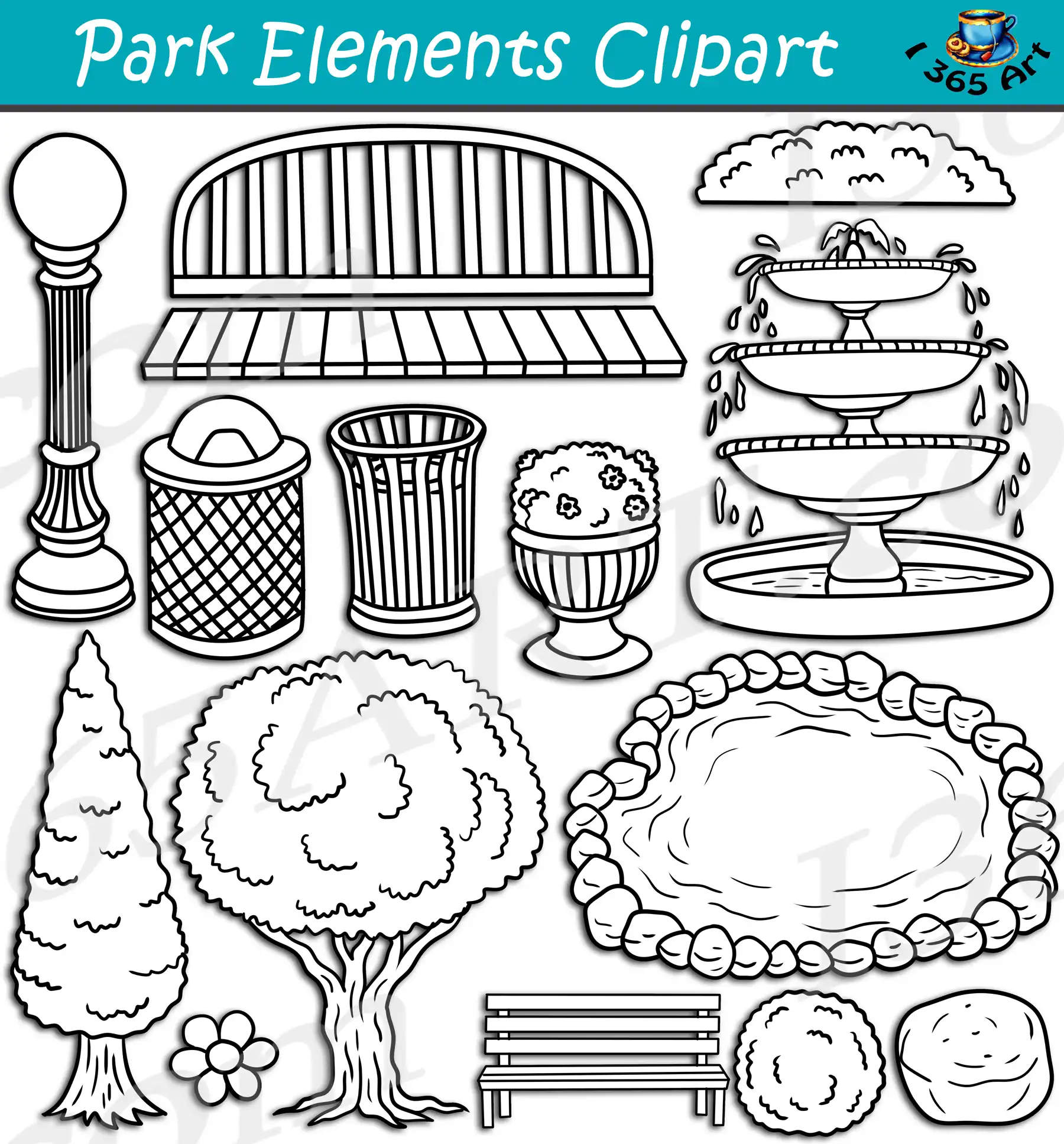 Park Elements Clipart