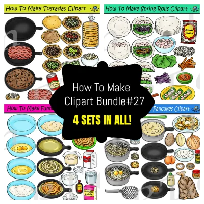 How To Make Foods Clipart Bundle #27